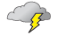 Cloudy and humid; a thundershower in spots in the morning followed by a thunderstorm in parts of the area in the afternoon